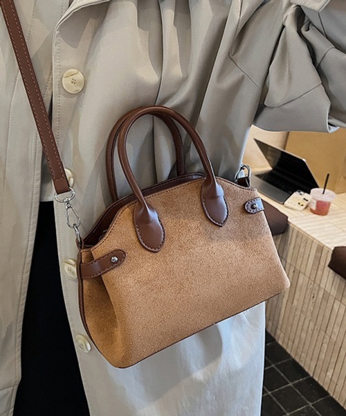 Chiina ボストンバッグ Chiina / マルチ素材 スクエアミニボストン