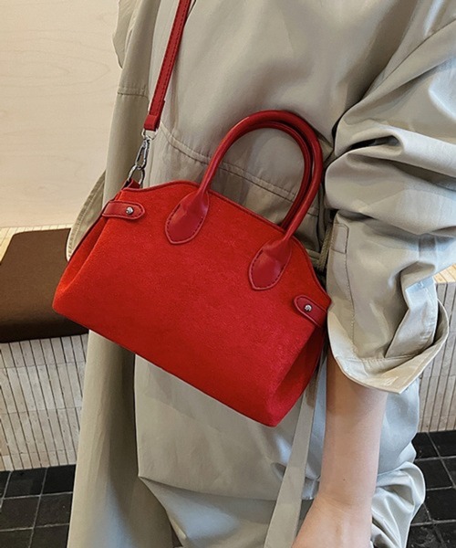 Chiina ボストンバッグ Chiina / マルチ素材 スクエアミニボストン