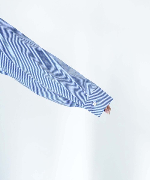 「HER CLOSET」 長袖シャツ M ブルー レディース_画像2