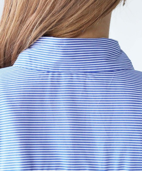 「HER CLOSET」 長袖シャツ M ブルー レディース_画像4