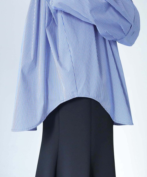 「HER CLOSET」 長袖シャツ M ブルー レディース_画像6