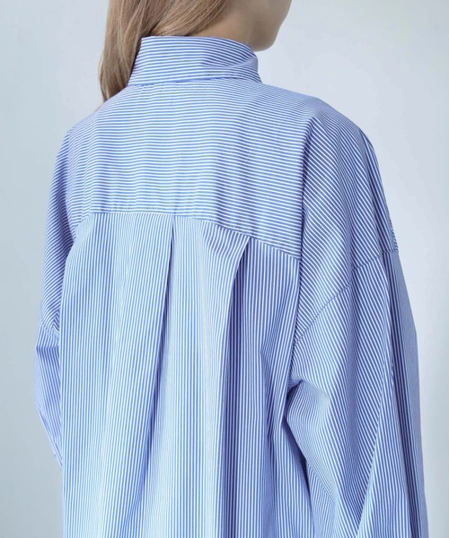 「HER CLOSET」 長袖シャツ M ブルー レディース_画像9