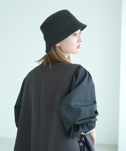 「utatane」 ハット FREE ブラック レディース_画像4