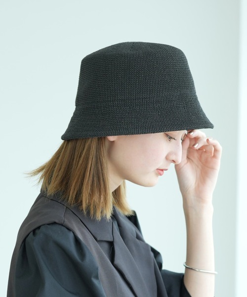 「utatane」 ハット FREE ブラック レディース_画像6