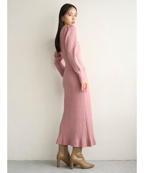 SNIDEL（スナイデル） ニットワンピース FREE ベージュ レディース