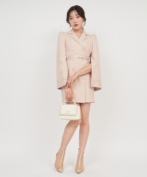 「ROYAL PARTY」 長袖ワンピース FREE ブラック レディース_画像8