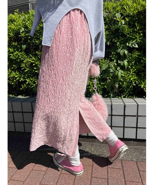 「WC」 スカート FREE シルバー レディース_画像2