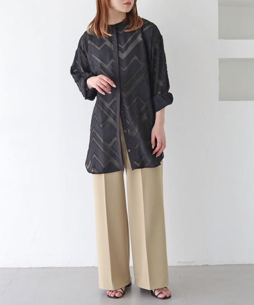 「HER CLOSET」 長袖ブラウス M ブラック レディース_画像7