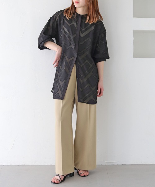 「HER CLOSET」 長袖ブラウス M ブラック レディース_画像8