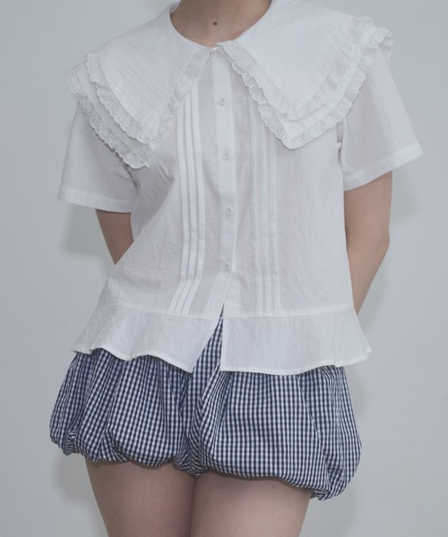 FEKETE（フェケテ） パンツ gingham puff shorts / ギンガムチェック