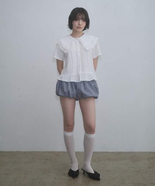FEKETE（フェケテ） パンツ gingham puff shorts / ギンガムチェック