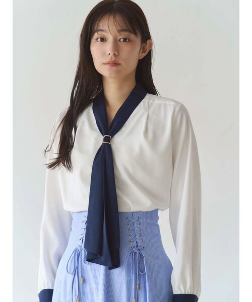 TONAL（トーナル） ブラウス シャツ 入学式 卒業式 スカーフリングタイ