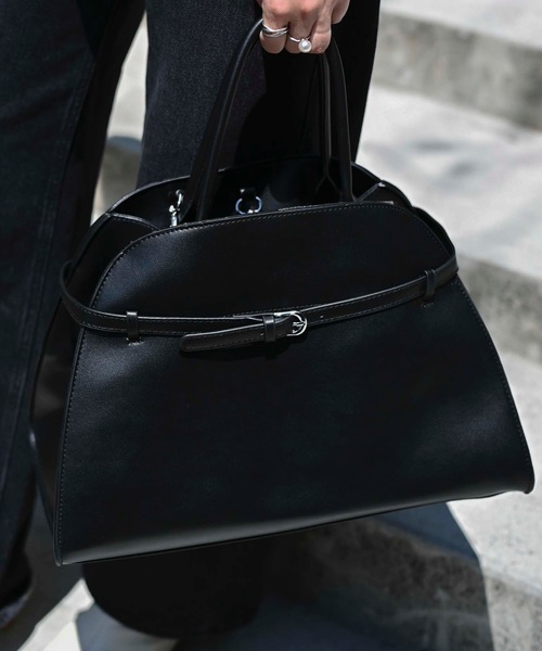 「＆HALF」 トートバッグ FREE ブラック レディース_画像4