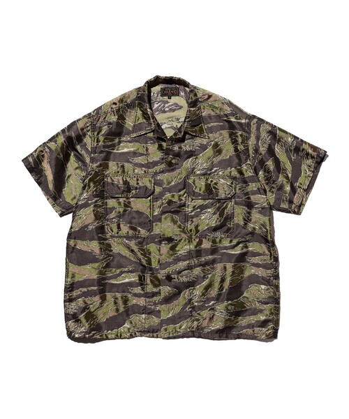 シャツ MIL-SHT Tiger Stripe Mesh Jacquard メンズの画像