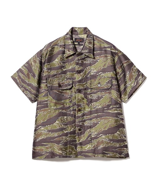 シャツ MIL-SHT Tiger Stripe Mesh Jacquard メンズの画像