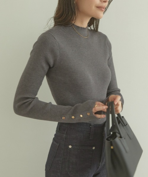 「ACYM」 長袖ニット FREE アイボリー レディース_画像7