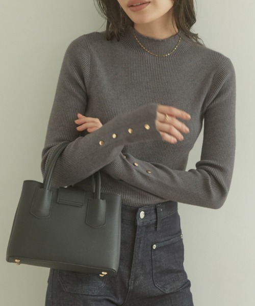 「ACYM」 長袖ニット FREE アイボリー レディース_画像8