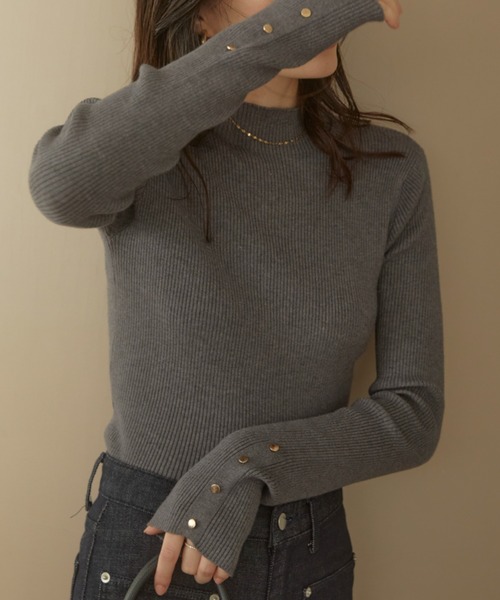 「ACYM」 長袖ニット FREE アイボリー レディース_画像9