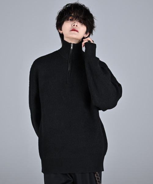 「ADRER」 長袖ニット SMALL グレー メンズ_画像4