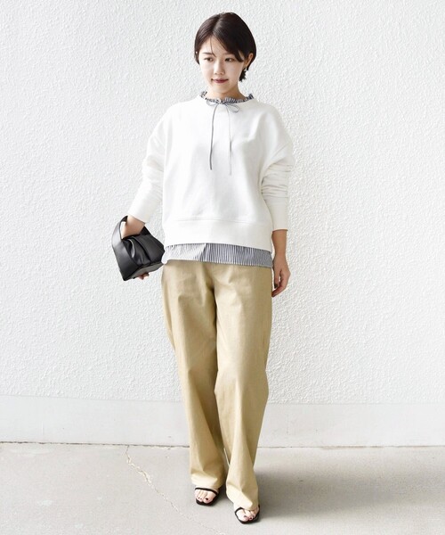 今期‼︎新品★SHIPS 【手洗い可能】コンビ2WAYブラウス◆　トップス SHIPS（シップス） ブラウス シャツ 「手洗い可能」ソフト チュール 袖