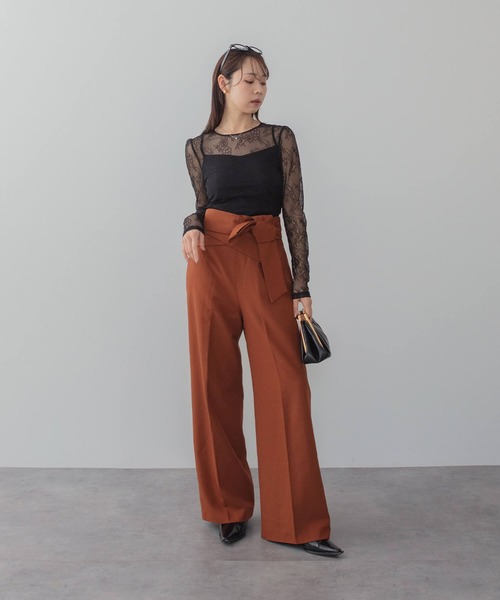 Leja（レジャ） ドレス 「LEJA」アシンメトリーレースレイヤード