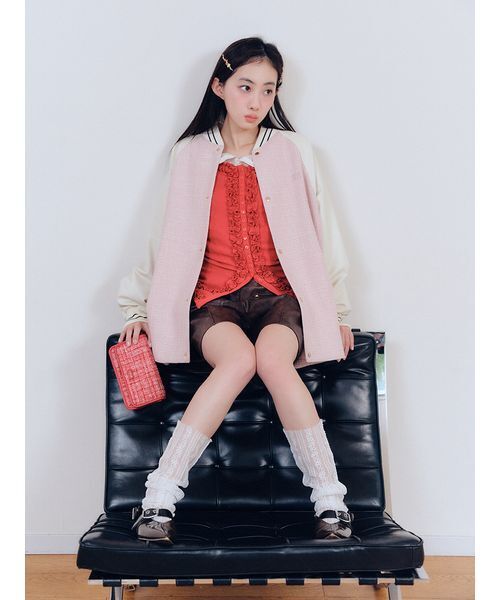 FURFUR（ファーファー） ショルダーバッグ バッグ ツイードロゴフォン