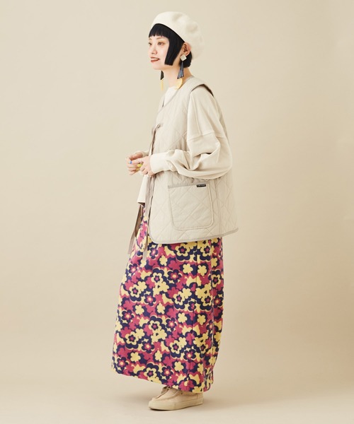 「CUBE SUGAR」 ベスト M カーキ レディース_画像3