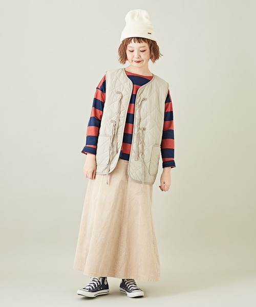 「CUBE SUGAR」 ベスト M カーキ レディース_画像5