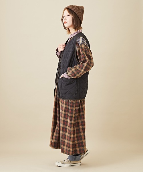 「CUBE SUGAR」 ベスト M カーキ レディース_画像6