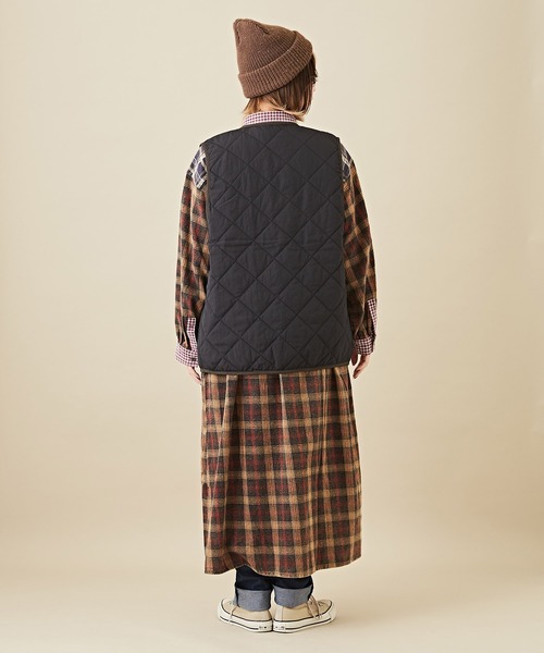 「CUBE SUGAR」 ベスト M カーキ レディース_画像9