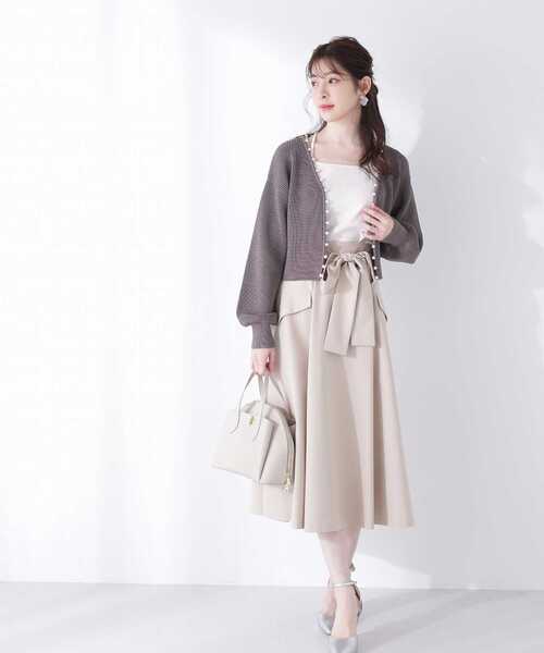 「PROPORTION BODY DRESSING」 ニットカーディガン FREE ピンク レディース_画像7