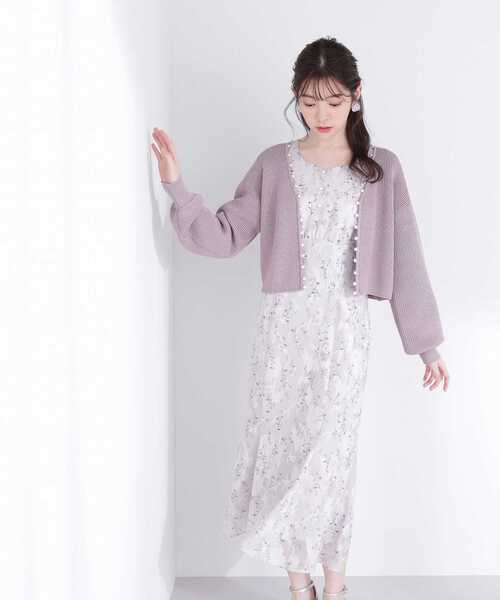 「PROPORTION BODY DRESSING」 ニットカーディガン FREE ピンク レディース_画像9