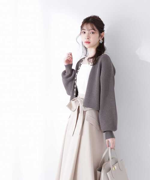 「PROPORTION BODY DRESSING」 ニットカーディガン FREE ピンク レディース_画像10