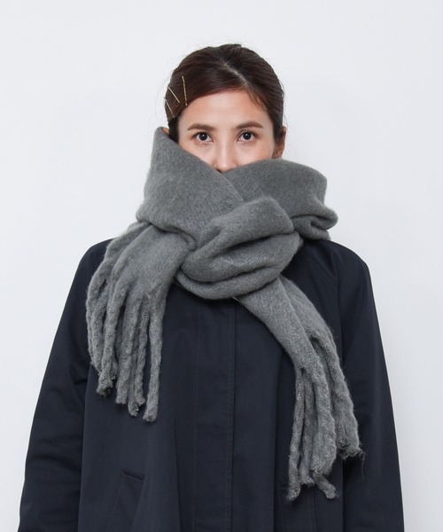 「CALIFORNIA OUTFITTERS」 ストール ONE SIZE ブラック レディース_画像6