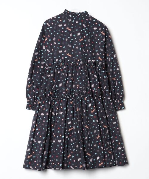 「mmts」 長袖ワンピース ONE SIZE ブラック レディース_画像2