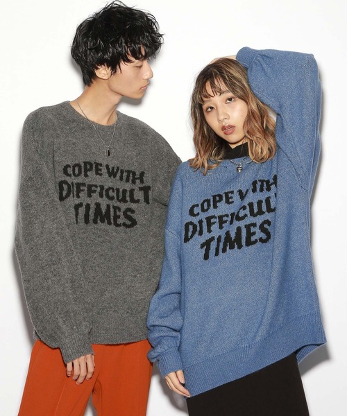 「PBLIM」 長袖ニット FREE グレー レディース_画像3