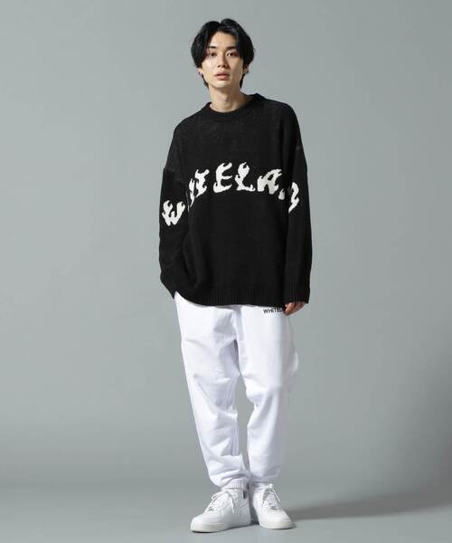 「WHITELAND」 長袖ニット LARGE ブラック メンズ_画像3