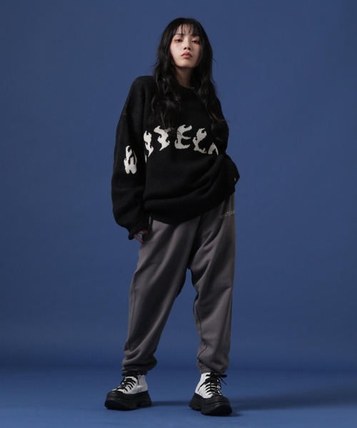 「WHITELAND」 長袖ニット LARGE ブラック メンズ_画像5