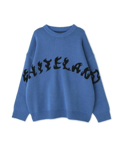 「WHITELAND」 長袖ニット LARGE ブラック メンズ_画像9