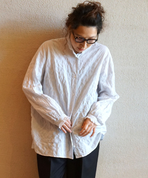 「JOURNAL STANDARD LUXE」 長袖ブラウス FREE ブルー レディース_画像3