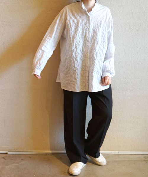 「JOURNAL STANDARD LUXE」 長袖ブラウス FREE ブルー レディース_画像4