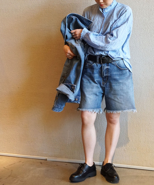 「JOURNAL STANDARD LUXE」 長袖ブラウス FREE ブルー レディース_画像7