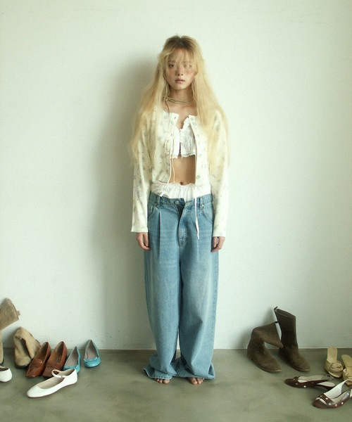 igi カーディガン igi×Ema Gaspar - LITTLE FRIEND THERMAL CARDIGAN