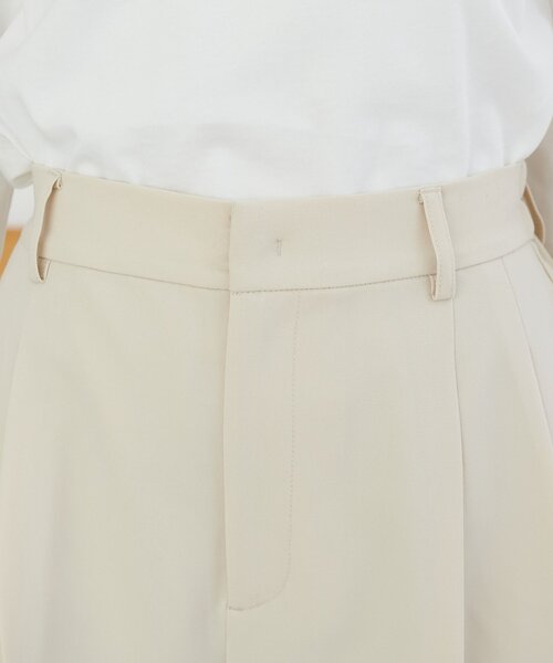 ワイドパンツ スラックス パンツ とろみ2タックワイドパンツ「WEB限定カラーあり」 レディースの画像