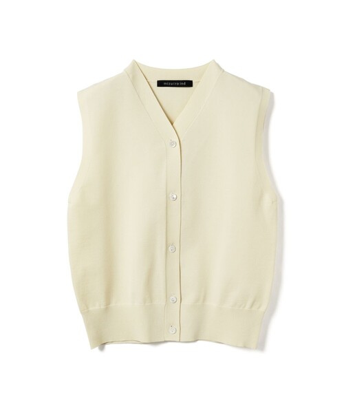 mizuiroind（ミズイロインド） ベスト ジレ mizuiro ind Vネックベスト