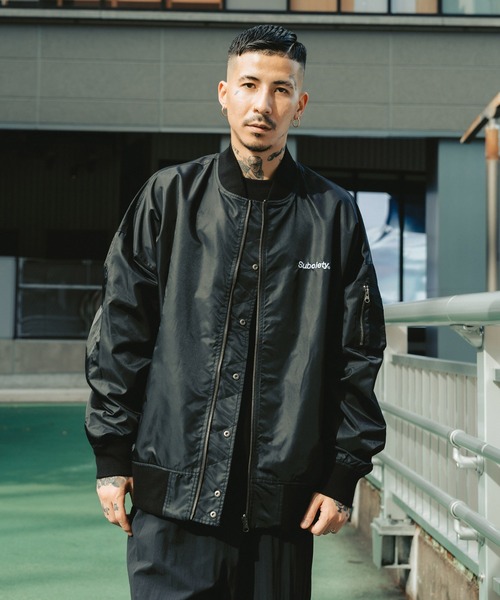 「Subciety」 ナイロンブルゾン X-LARGE ブラック メンズ_画像4