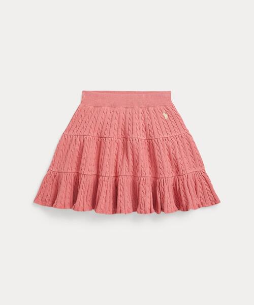 Polo Ralph Lauren Childrenswear - スコート ミニ有線テレビ ティアード 綿織物 スコート キッズ 小わっぱ服 うしろ帯 スカート-ベビー、キッズ、マタニティ-子ども服、シューズ