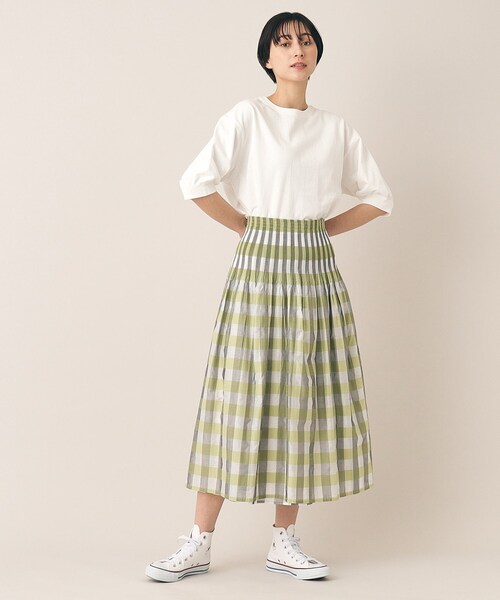 「Dessin」 プリーツスカート 02 ブラック レディース_画像9