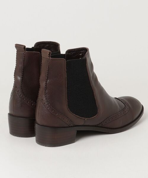 「Mode et Jacomo」 ショートブーツ 24cm ブラウン レディース_画像2