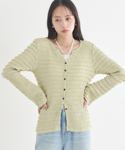 3/31まで　2026SS 新品未使用　ebure カーディガン earth music&ecology（アース ミュージック＆エコロジー